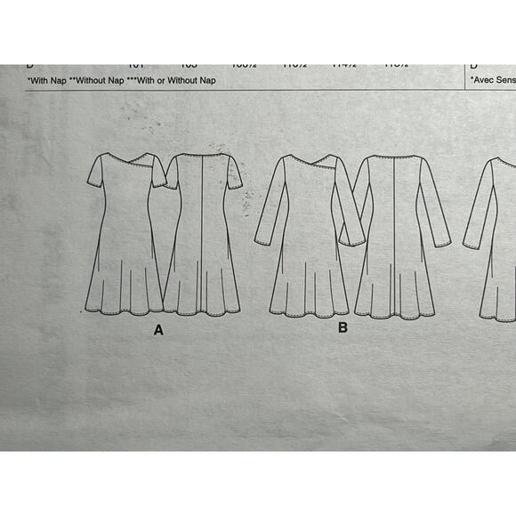 McCalls 7240 Sewing pattern dress fit and flare size L XL XXL - Picture 6 of 7